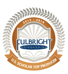 Fulbright Top Scholar Prodcuer 2013-2014 Badge