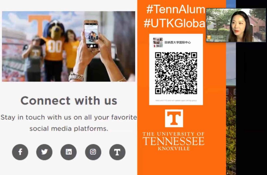 Alumni are encouraged to connect with UT via social media