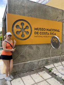 Madison Meek at the Museo Nacional de Costa Rica